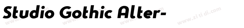 Studio Gothic Alter字体转换